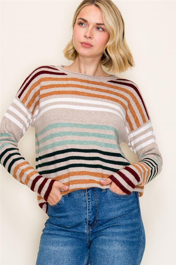 Neutral Stripe Sweater