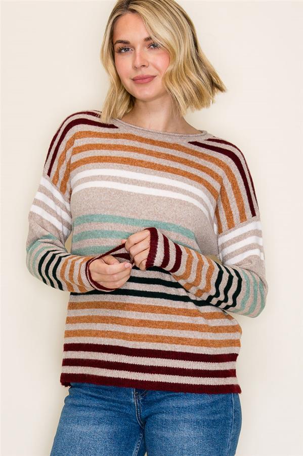 Neutral Stripe Sweater