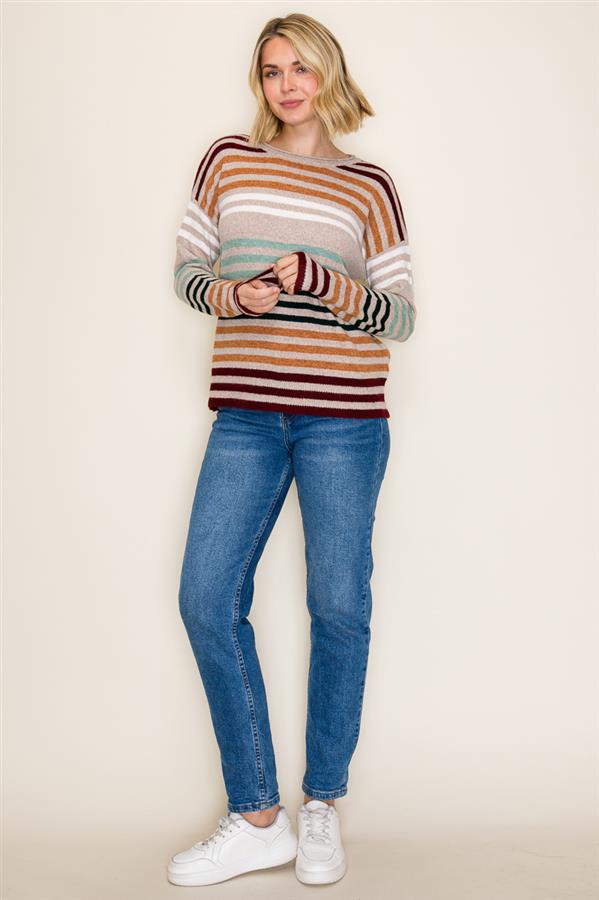 Neutral Stripe Sweater