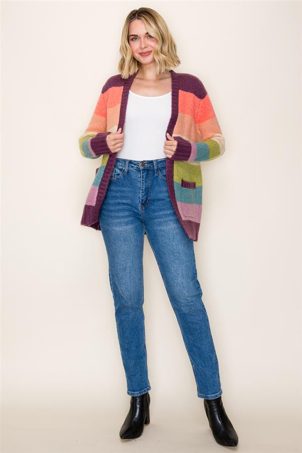 Plum Orange Cardigan