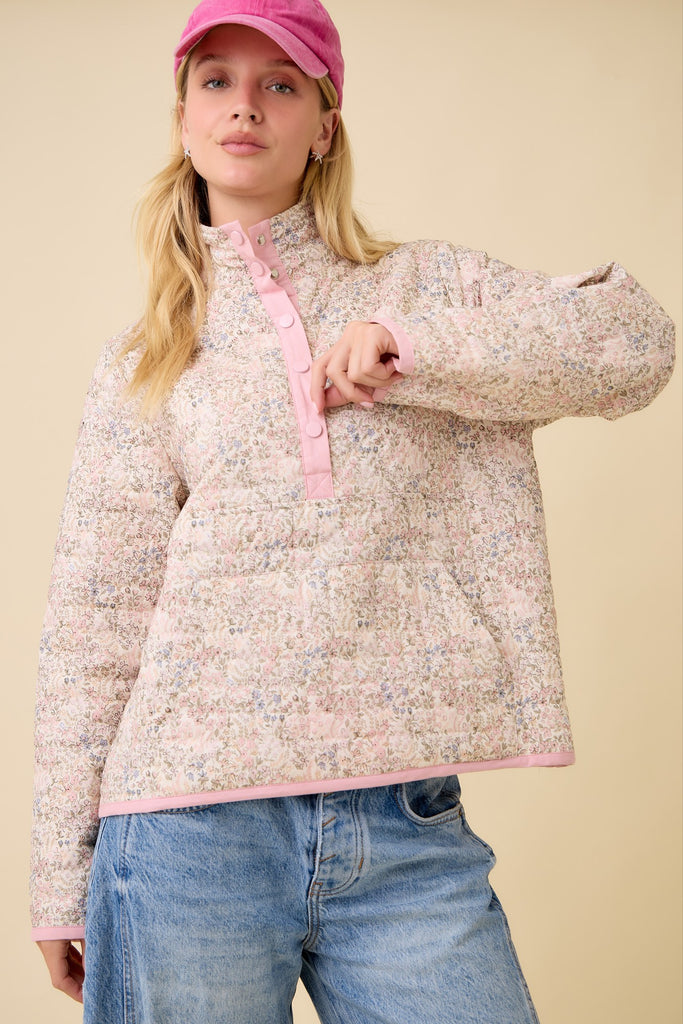 Ditsy Floral Quilted Jacket