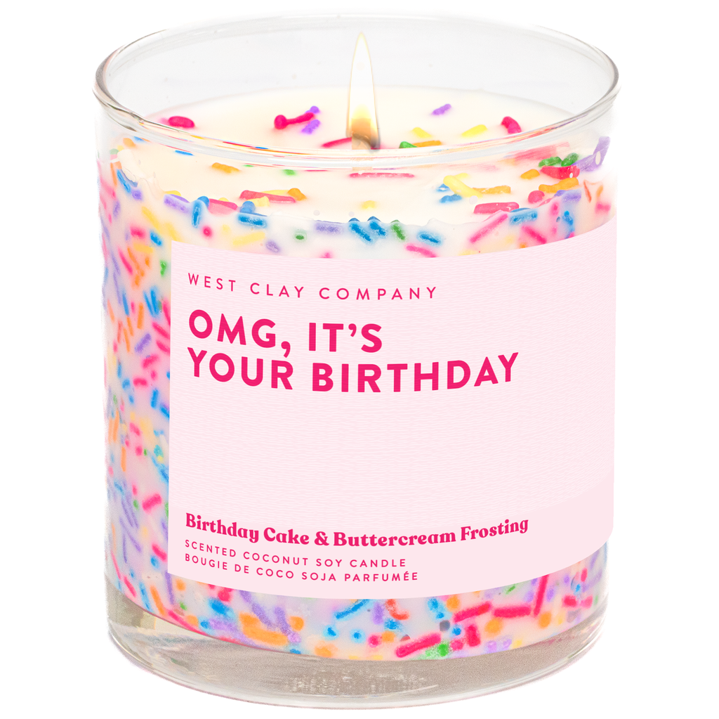 OMG Birthday Sprinkle Candle