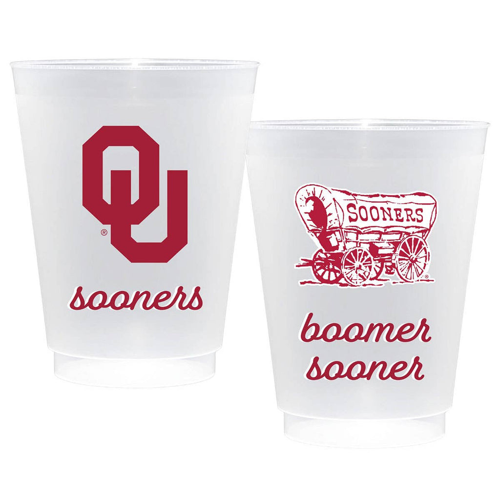 Oklahoma Sooners Frost Flex Cups (Set of 10)
