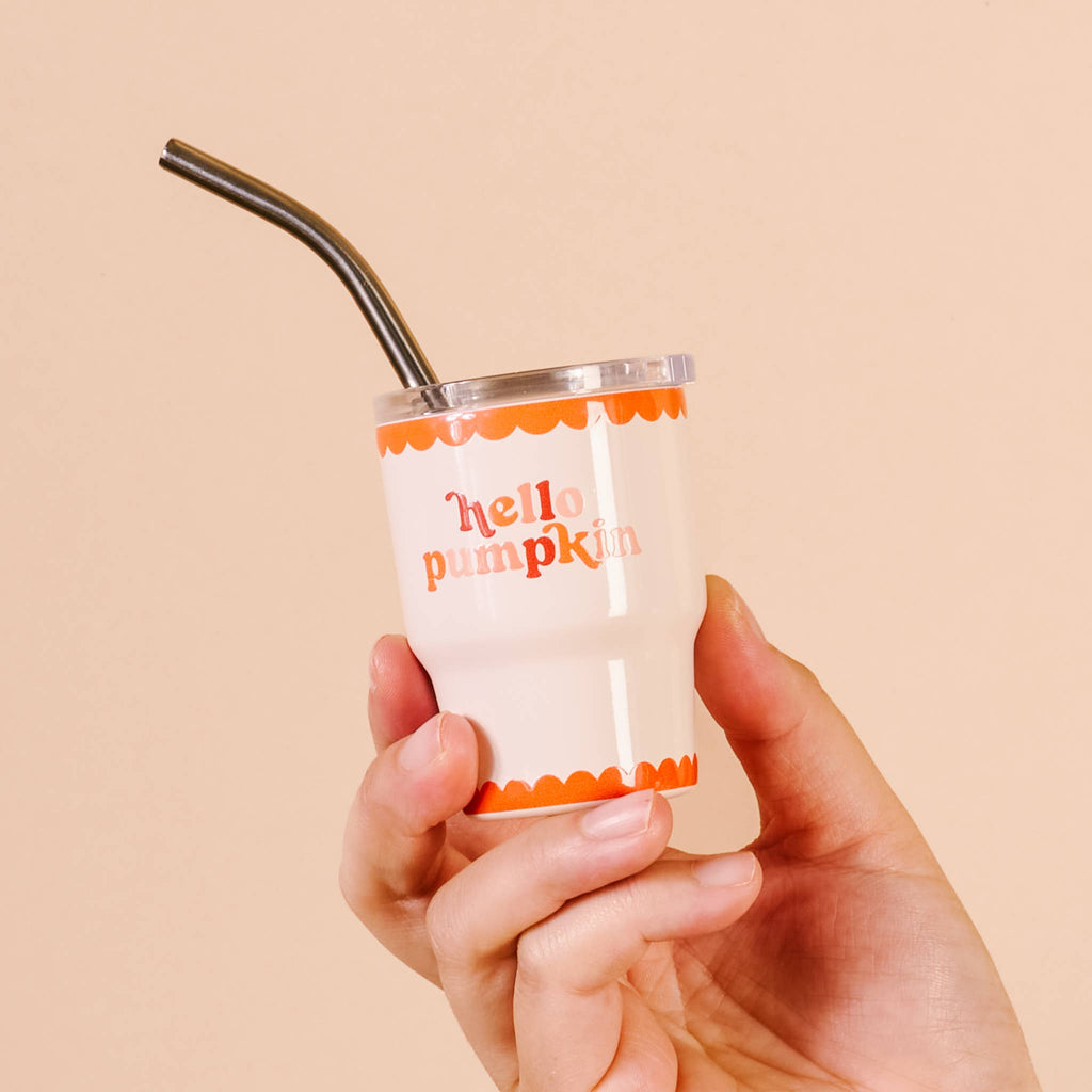 2 oz Tiny Tumbler, Hello Pumpkin