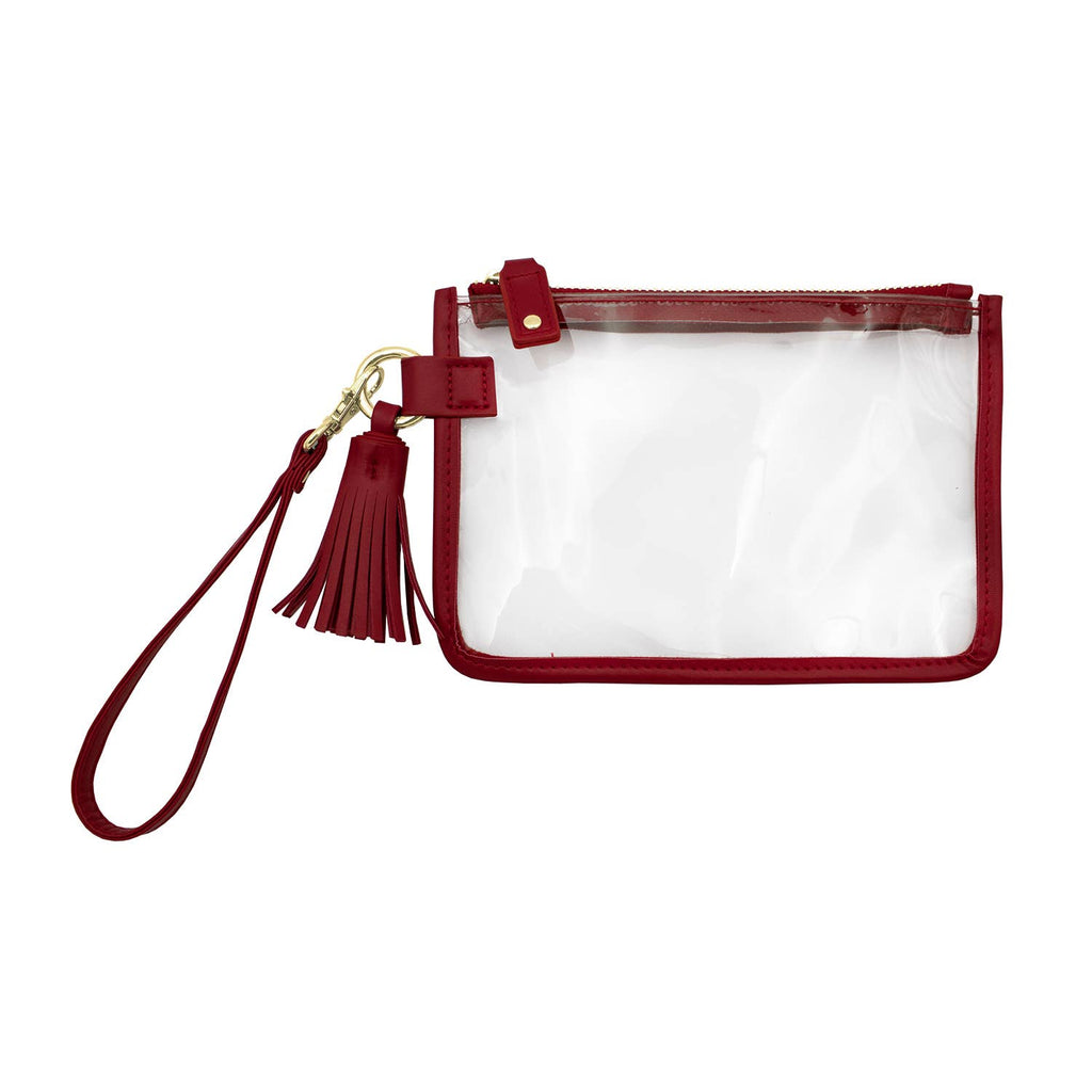Maroon Essential Mini Clutch Wristlet