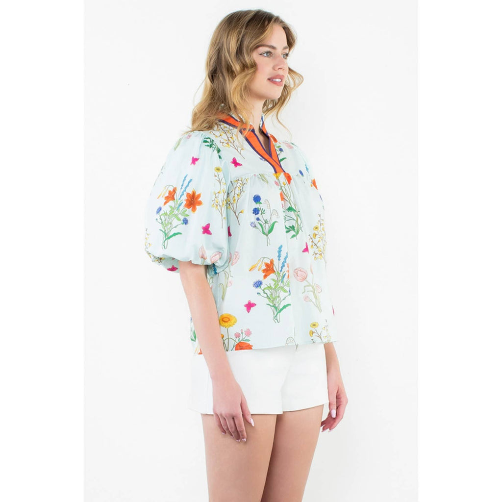 Organic Floral Top