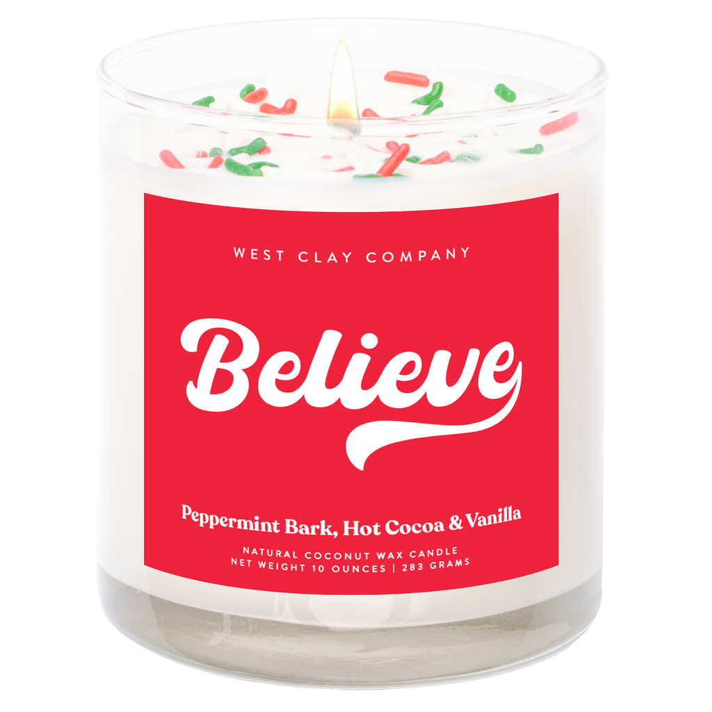 Believe SPRINKLE Candle