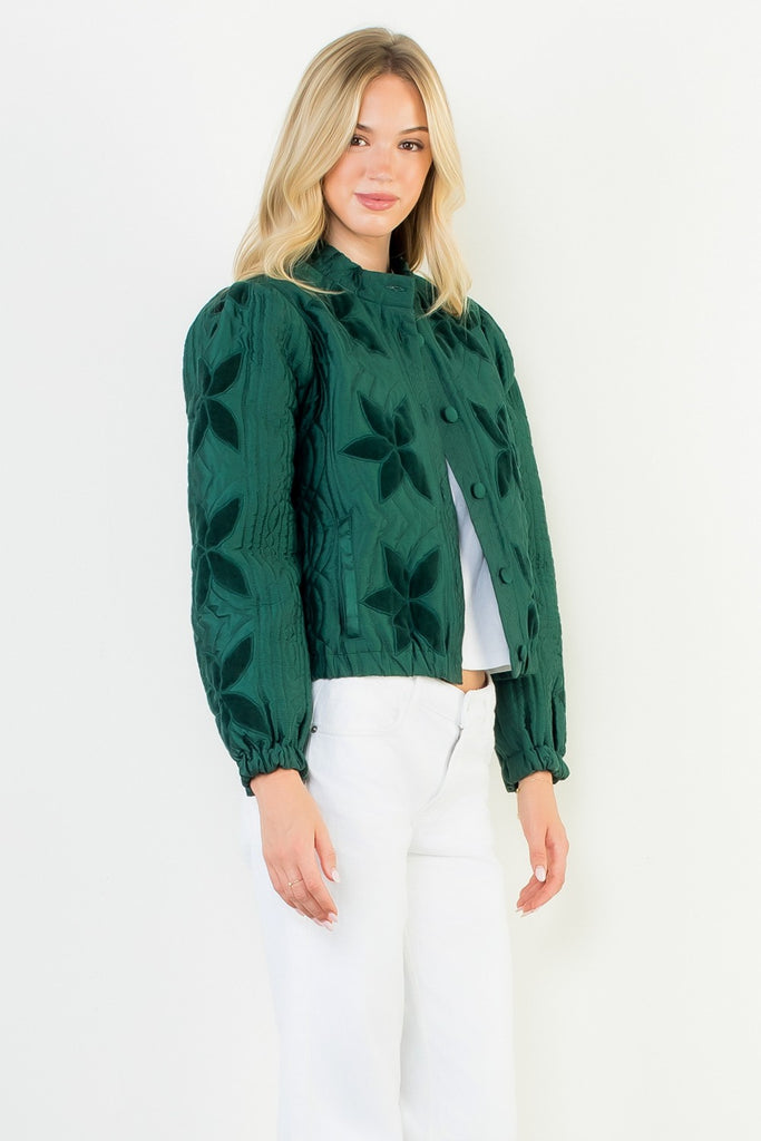 Green Poinsette Jacket