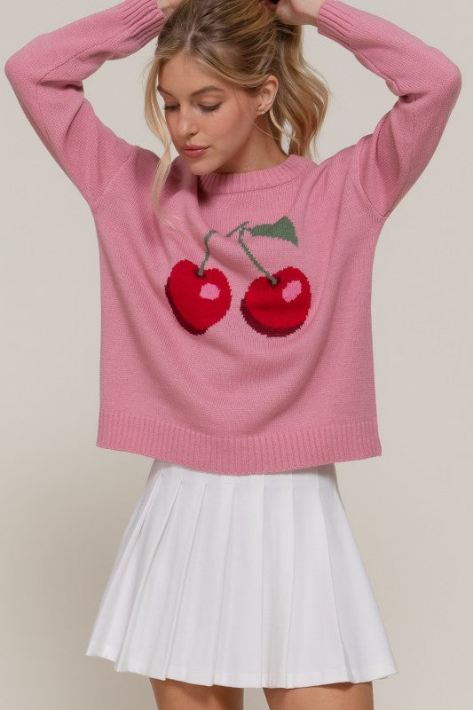 Pink Cherry Sweater