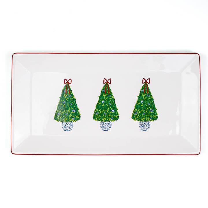Ginger Jar Christmas Tree Platter