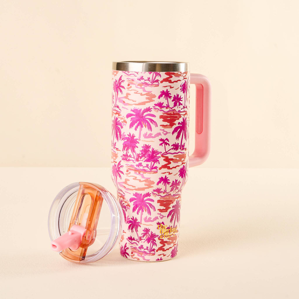 40 oz Tumbler, Paradise Palms