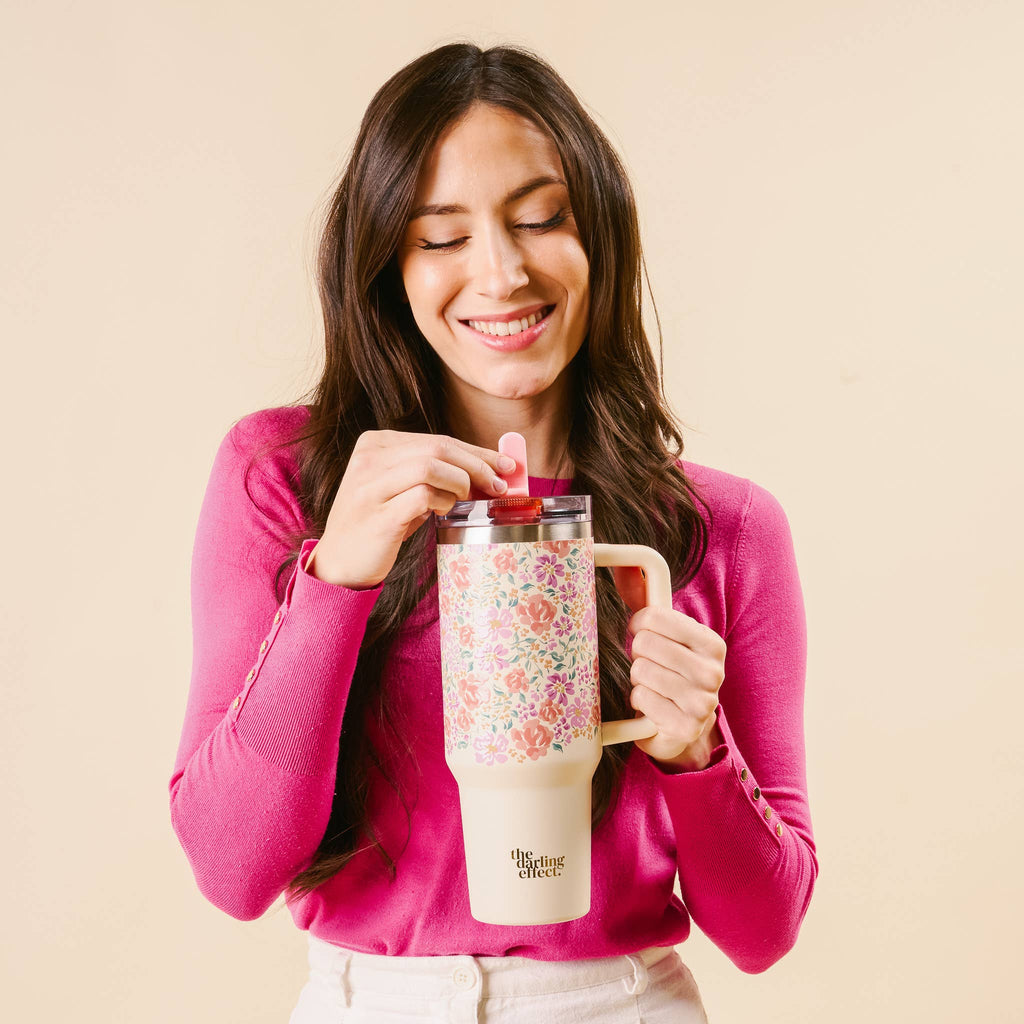 Tumbler, Secret Garden Pink, 2 Sizes
