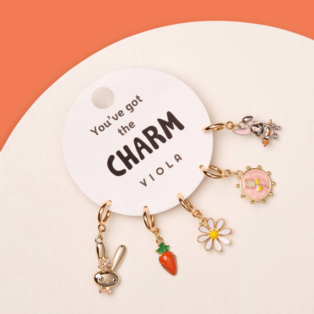 5-Pc Bunny Charm Set