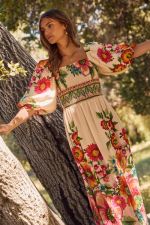 Bold Floral Maxi Dress
