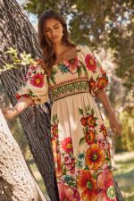 Bold Floral Maxi Dress