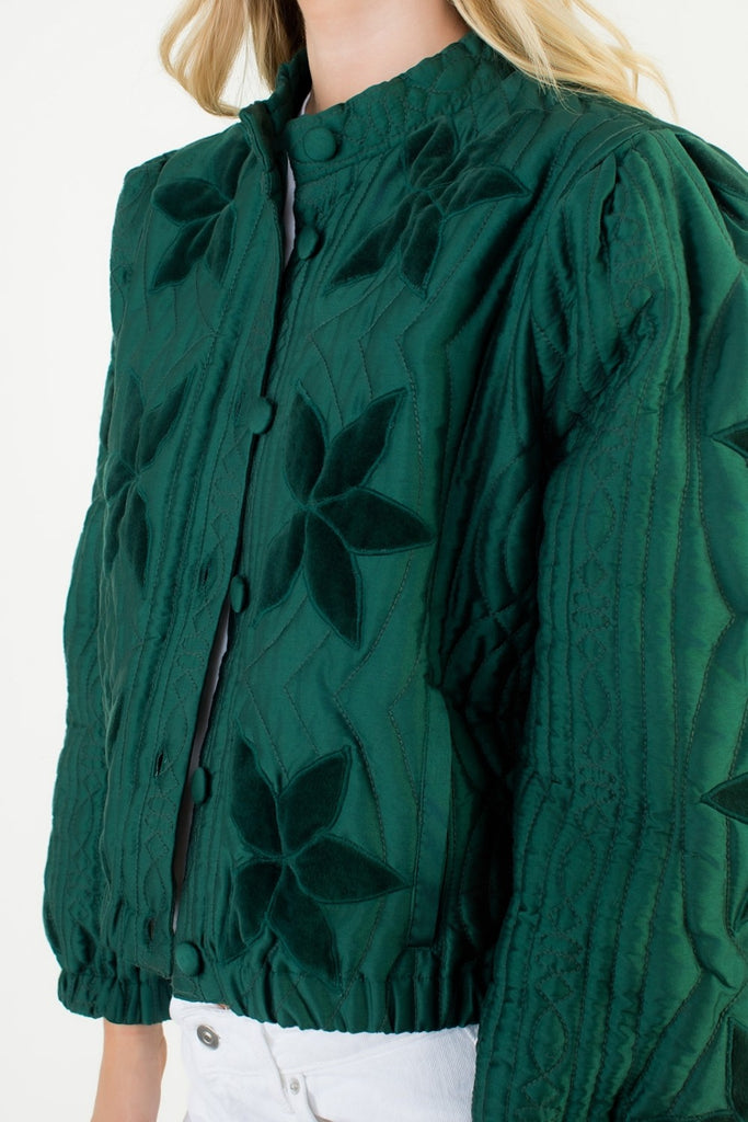 Green Poinsette Jacket