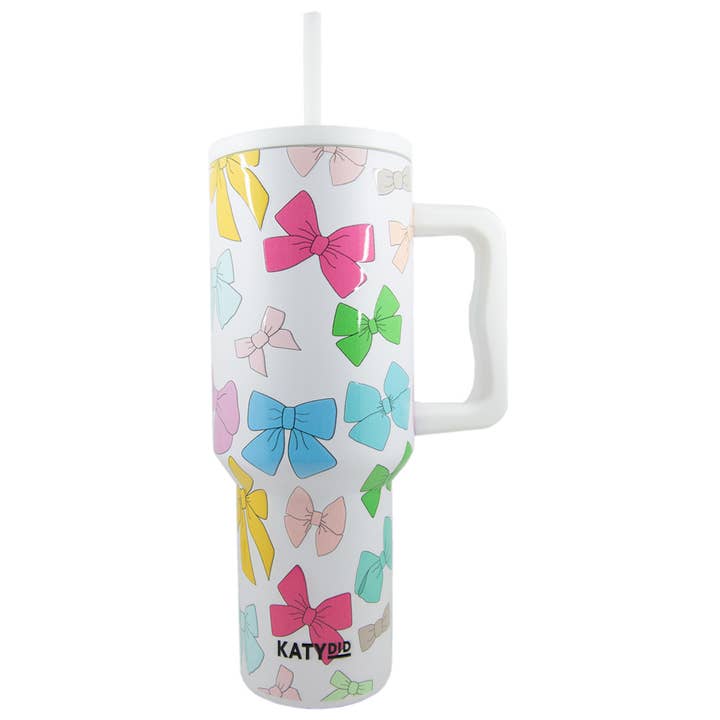 38oz Colorful Bows Tumbler