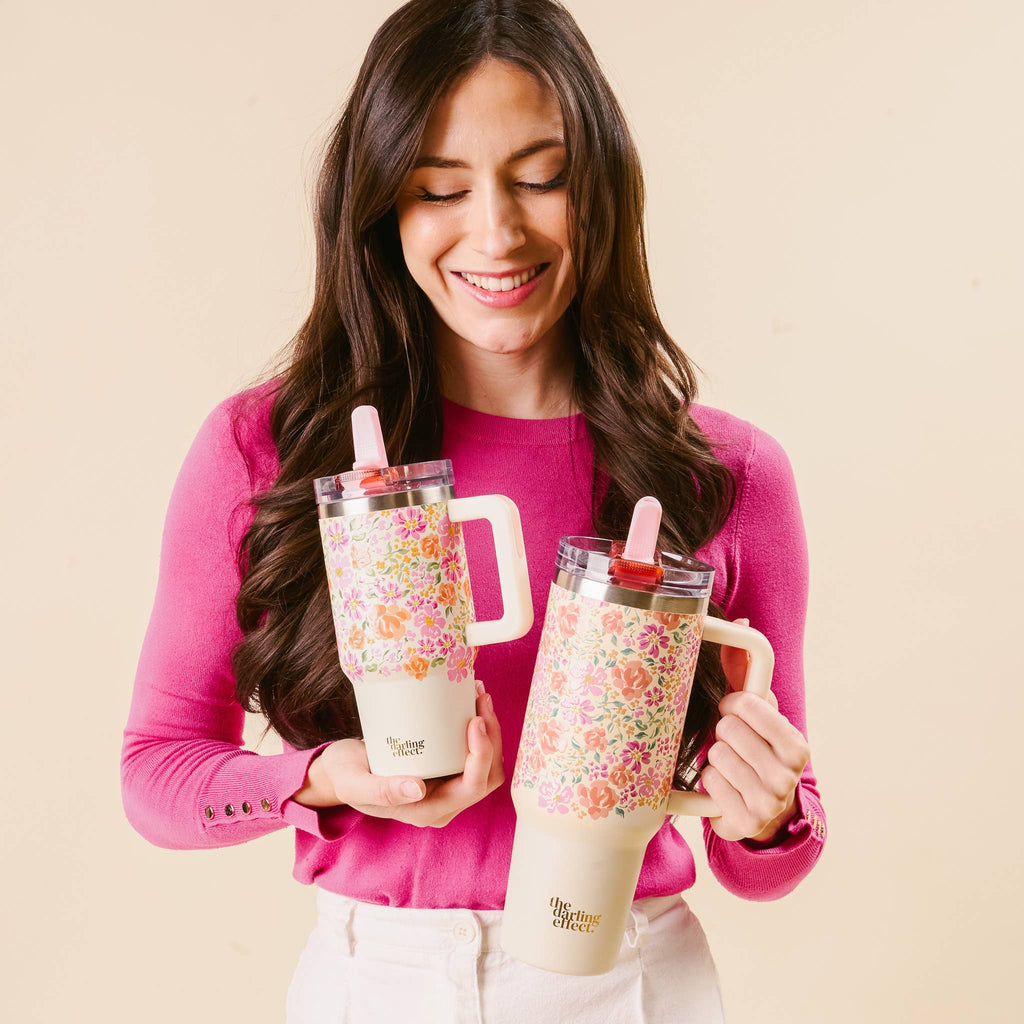 Tumbler, Secret Garden Pink, 2 Sizes