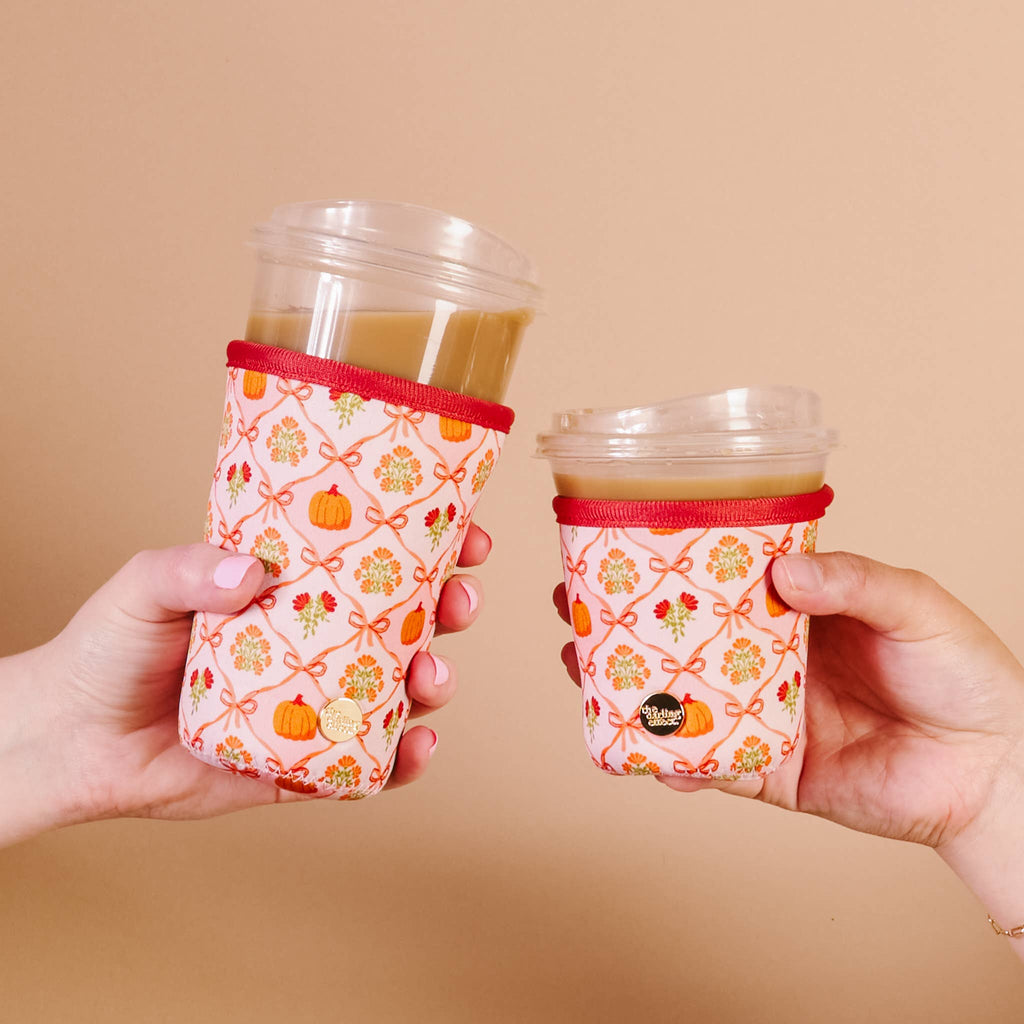Patchwork Pumpkins Sip Savvy Drink Sleeve, Small & Large
