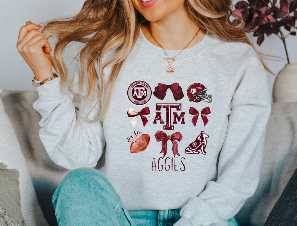 Texas A&M Aggies Coquette Sweatshirt