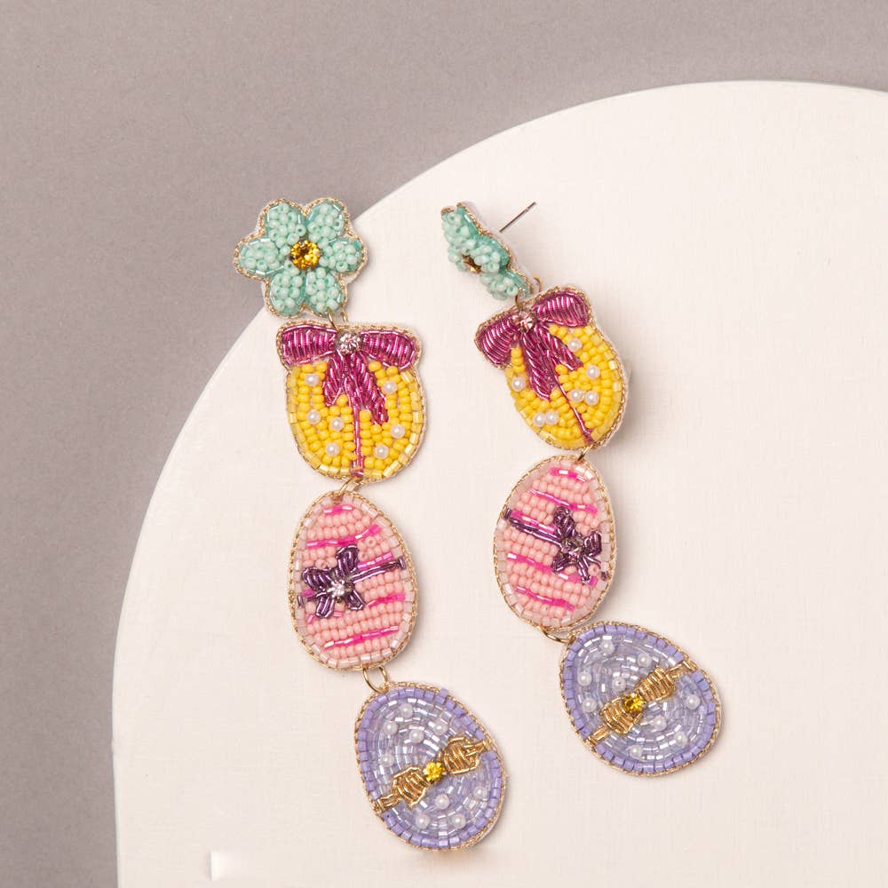 Easter Egg Jeweled Earrings