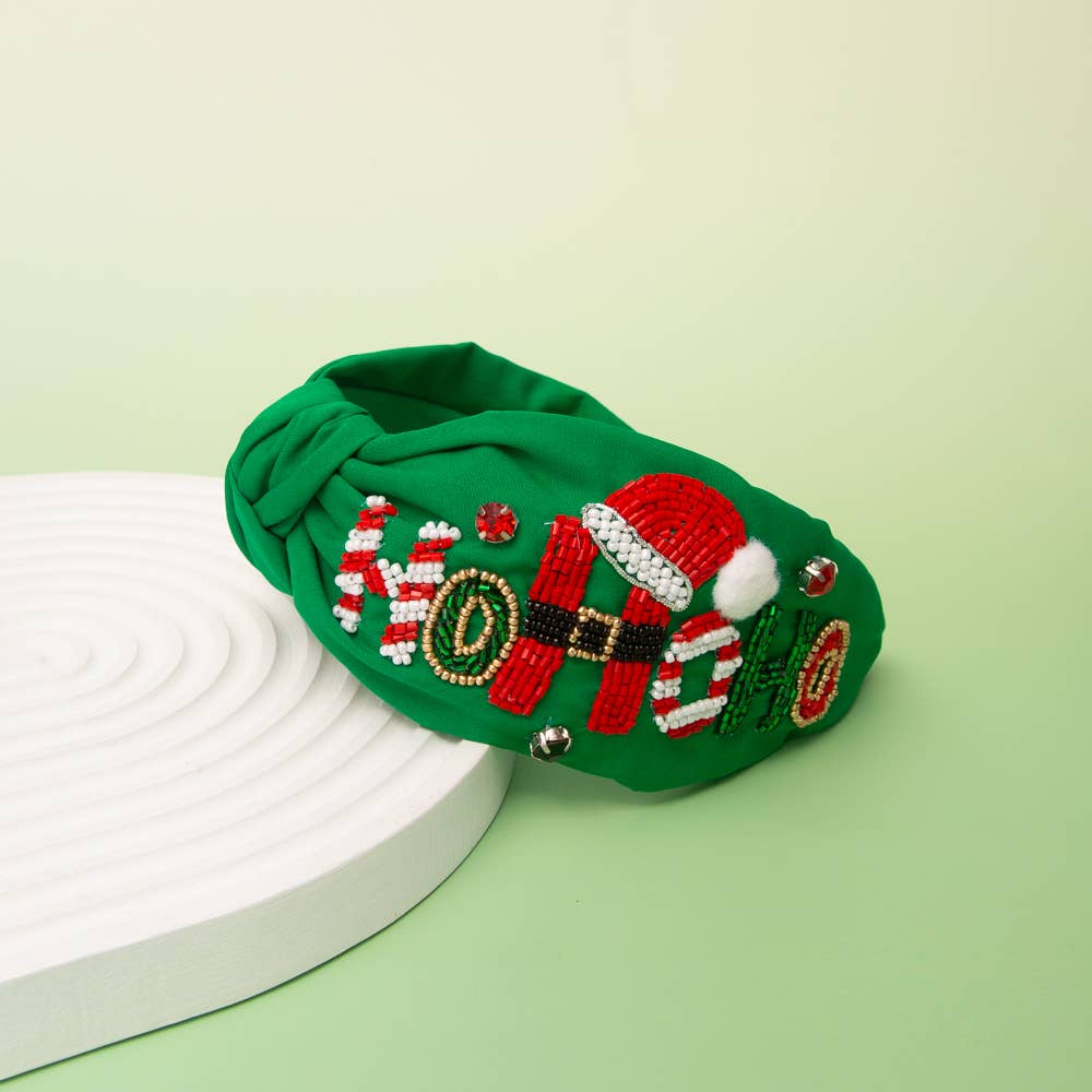 HOHOHO Beaded Headband