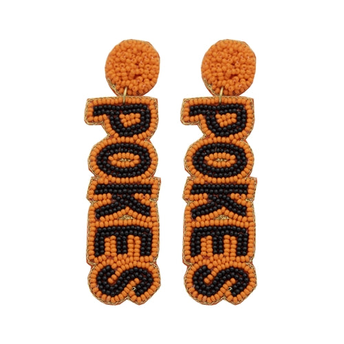 Collegiate Beaded Earrings