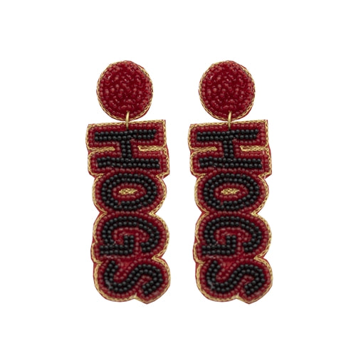 Collegiate Beaded Earrings