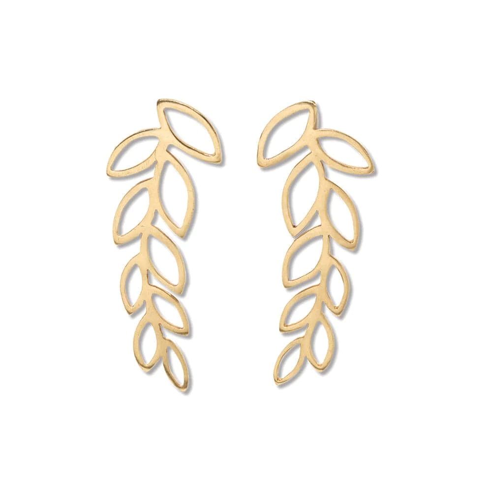 Octavia Open Leaf Earrings