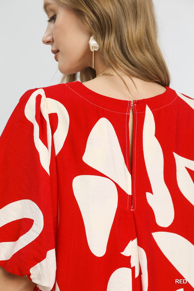 Red Geo Dress