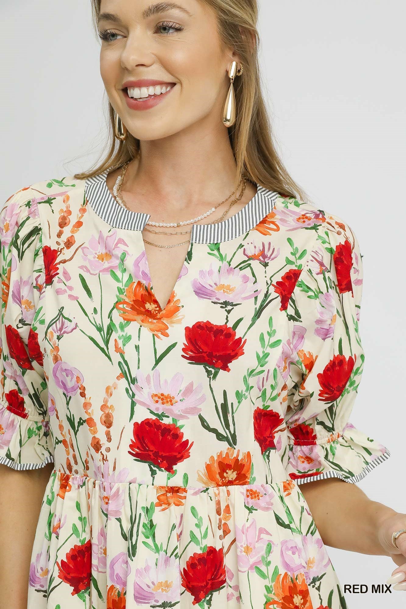 Red Poppy Dress Striped Box Boutique Red Poppy Dress Striped Box Boutique