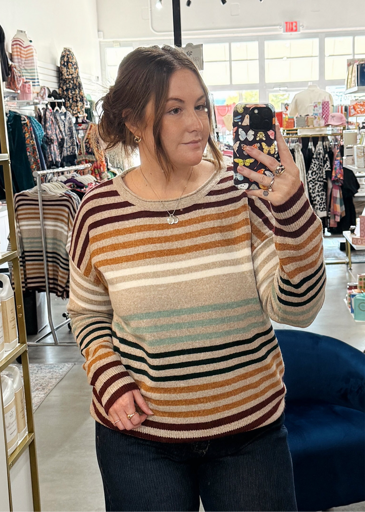 Neutral Stripe Sweater