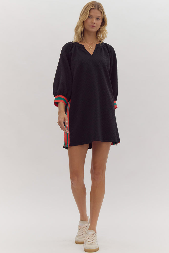 Varsity Textured Dress