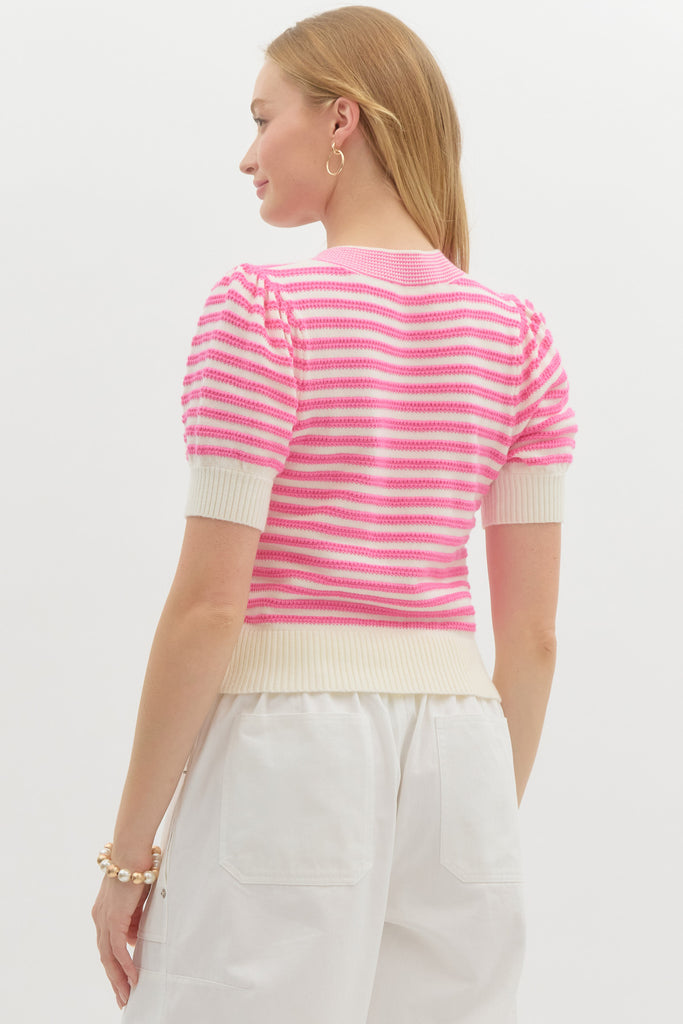 Bow Striped Top