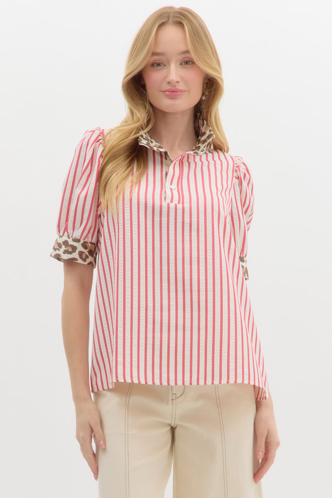 Bebe Striped Top