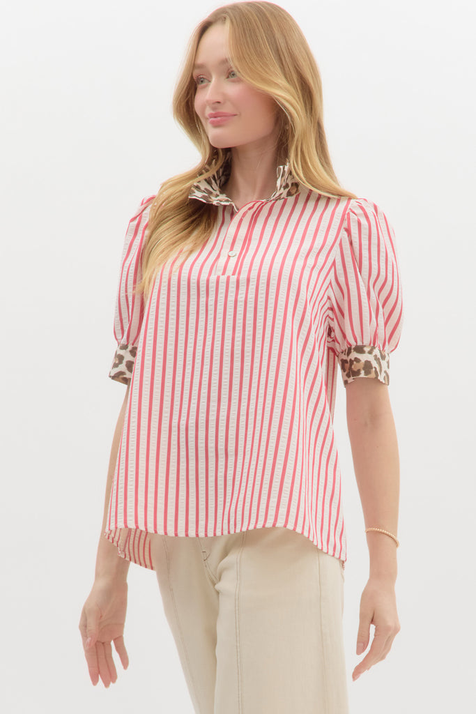 Bebe Striped Top