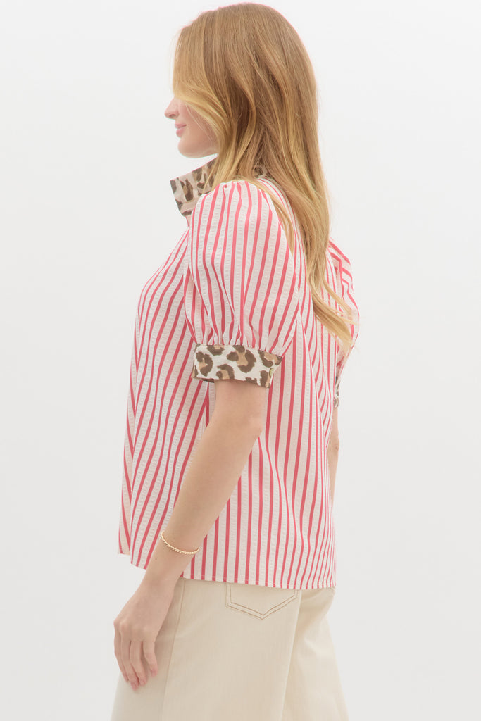 Bebe Striped Top