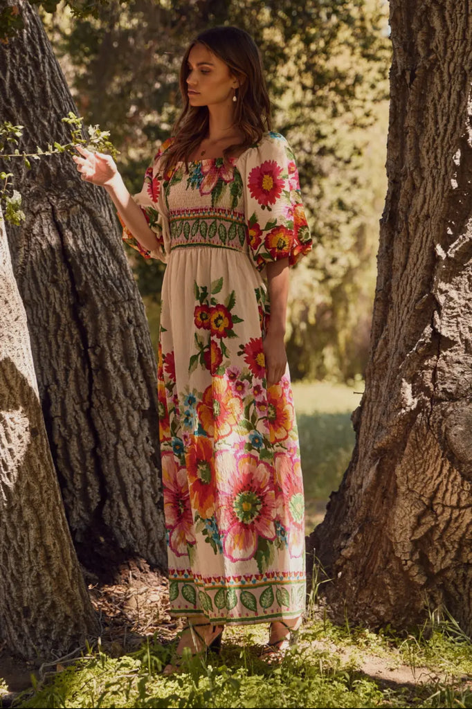 Bold Floral Maxi Dress