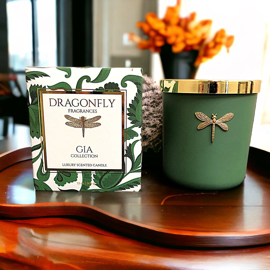 Dragonfly Holiday Candles