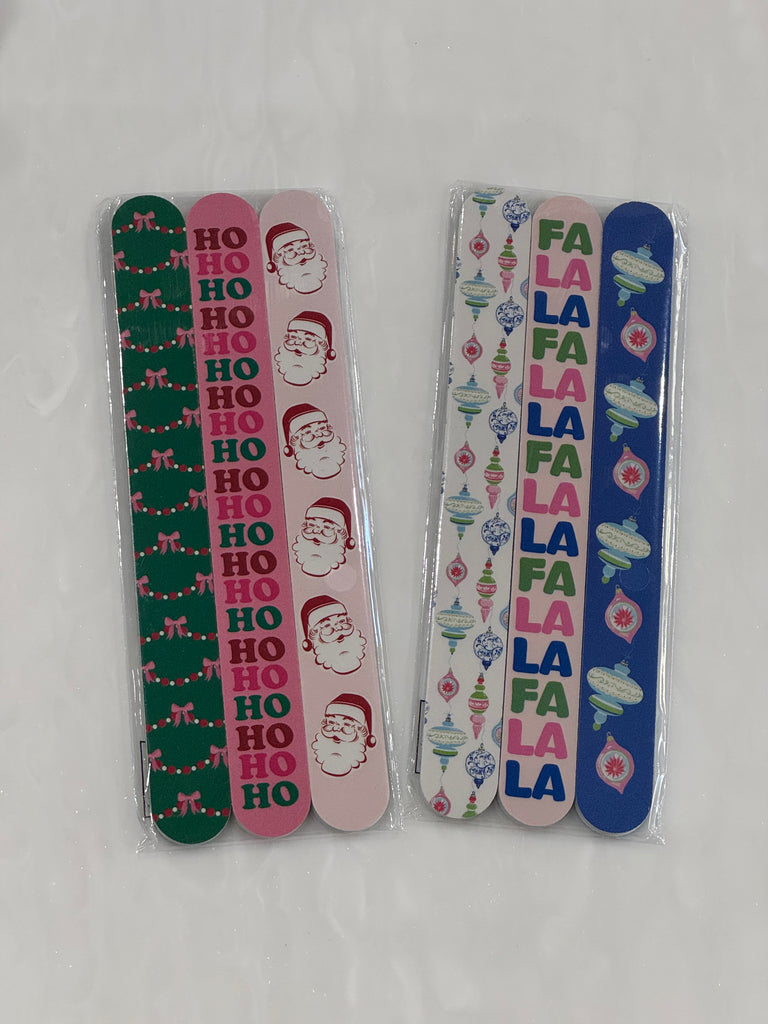 3pk Holiday Nail Files