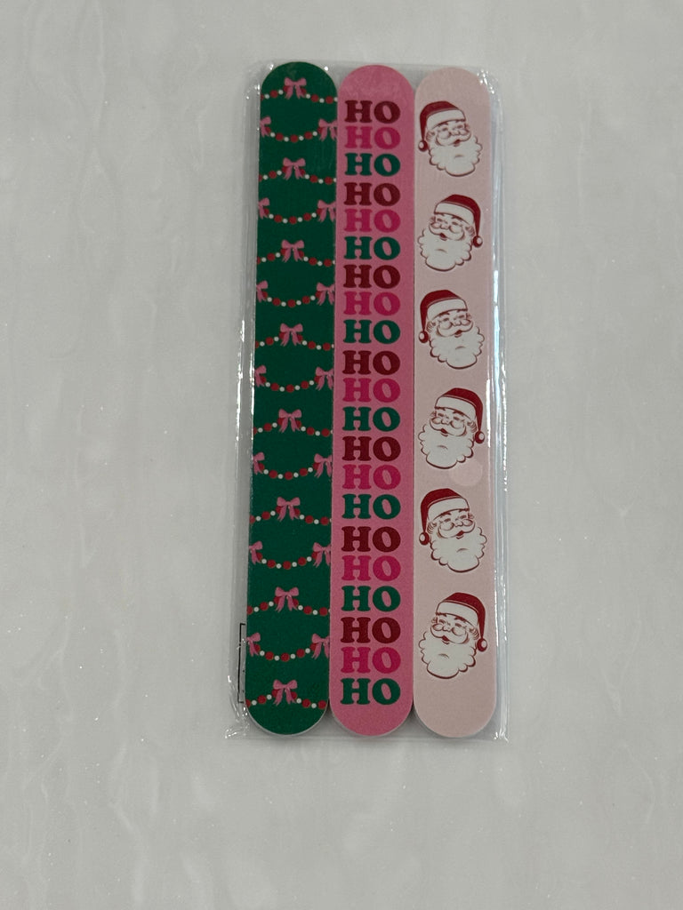 3pk Holiday Nail Files