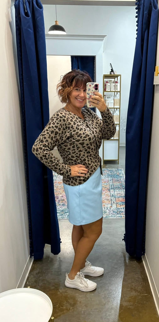 Leopard Button Cardigan