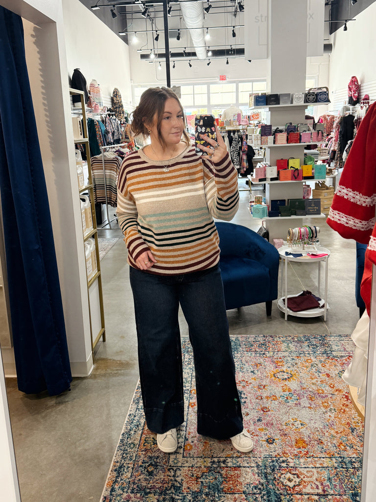 Neutral Stripe Sweater