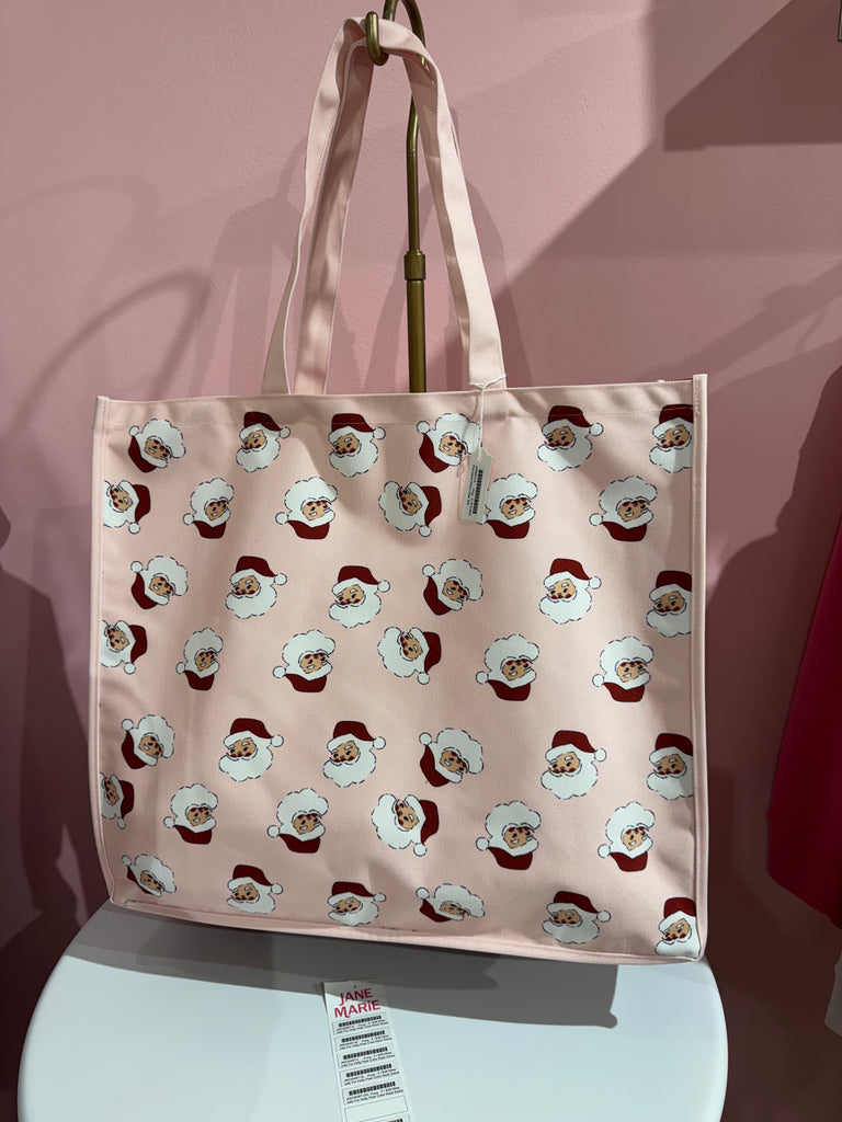 Pink Santa Jumbo Tote