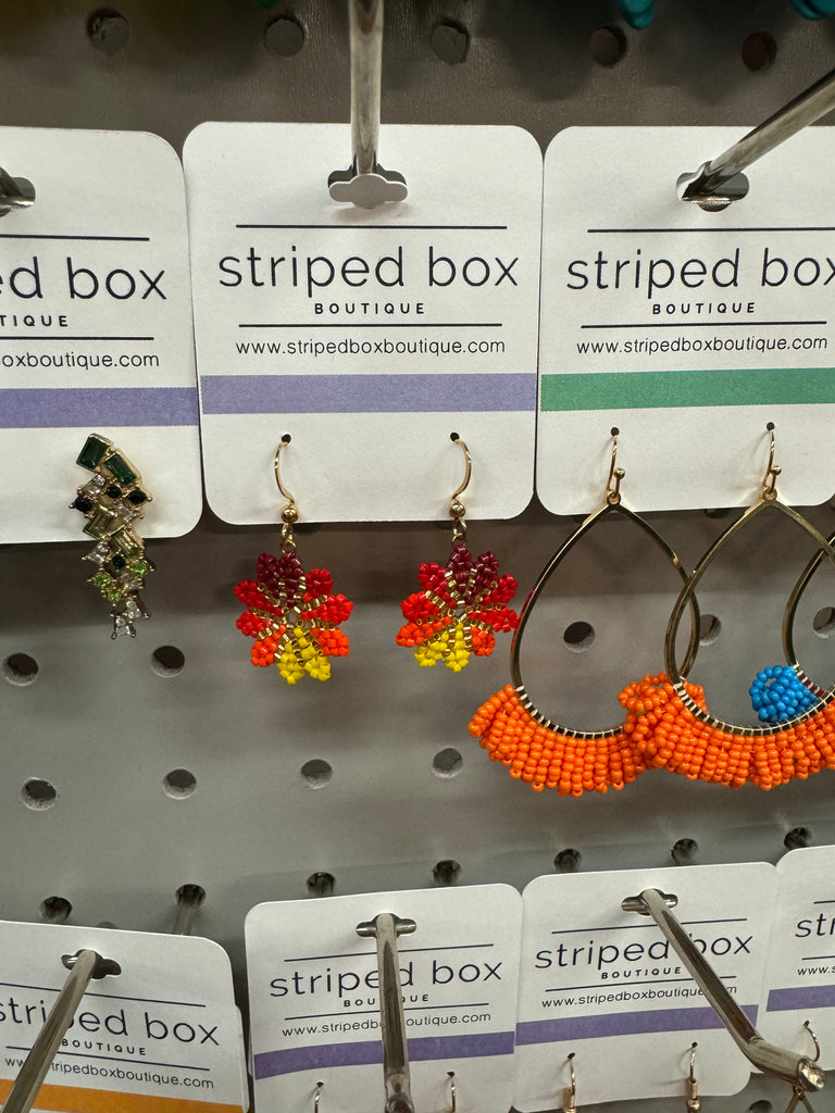 Fall Pinwheel Earrings