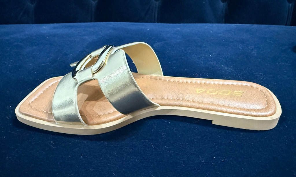 Gold Buckle Slides