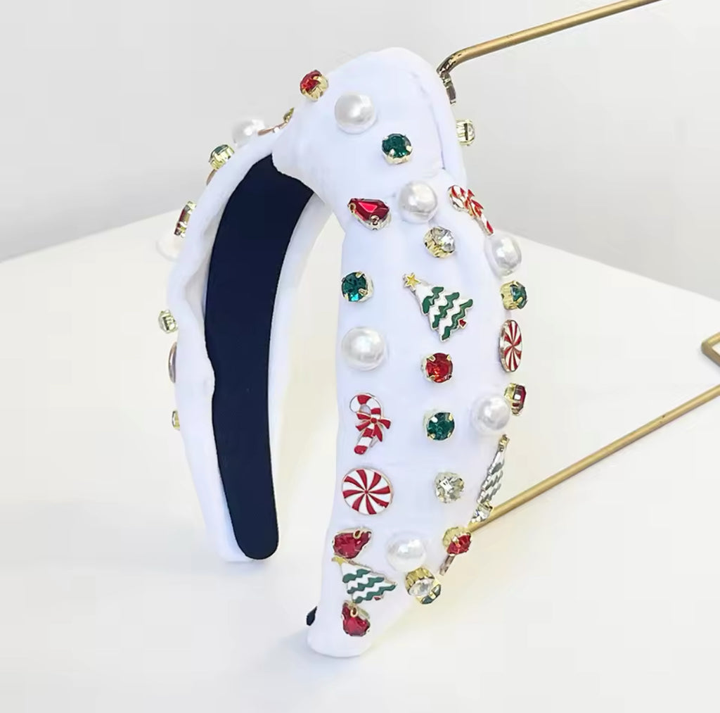 White Christmas Headband