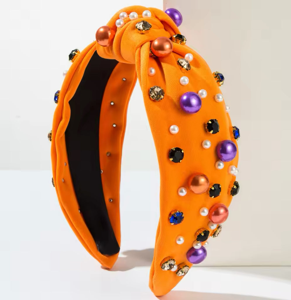 Orange Pearl Headband