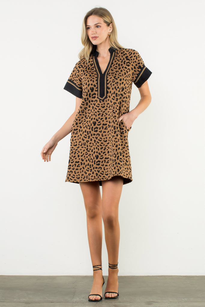 Cheetah Knit Dress