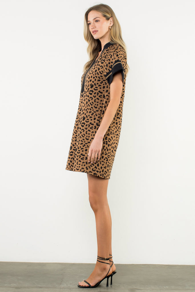 Cheetah Knit Dress